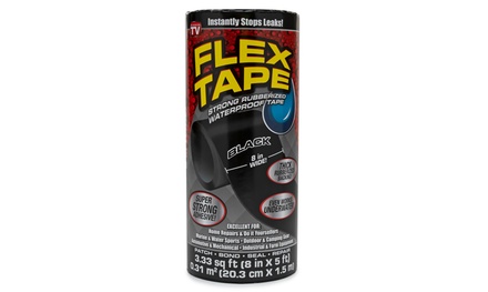 Flex Seal Tape (8-Inch x 5-Feet, Black) | Groupon