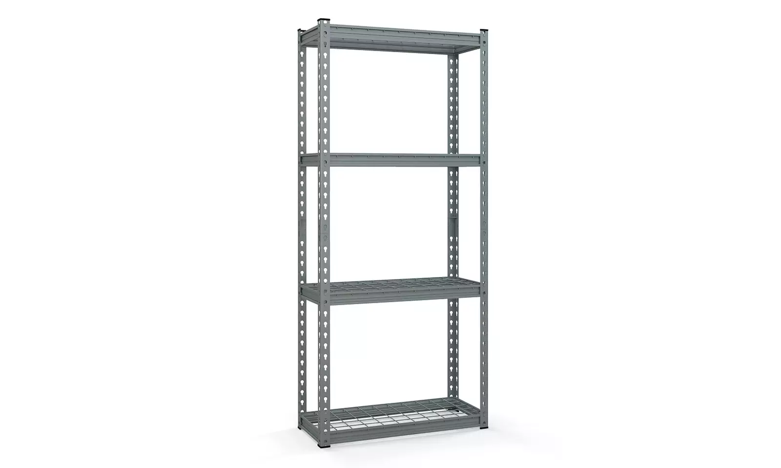 4-Tier Metal Shelving Unit Heavy Duty Wire Storage Rack with Anti-slip Foot Pads