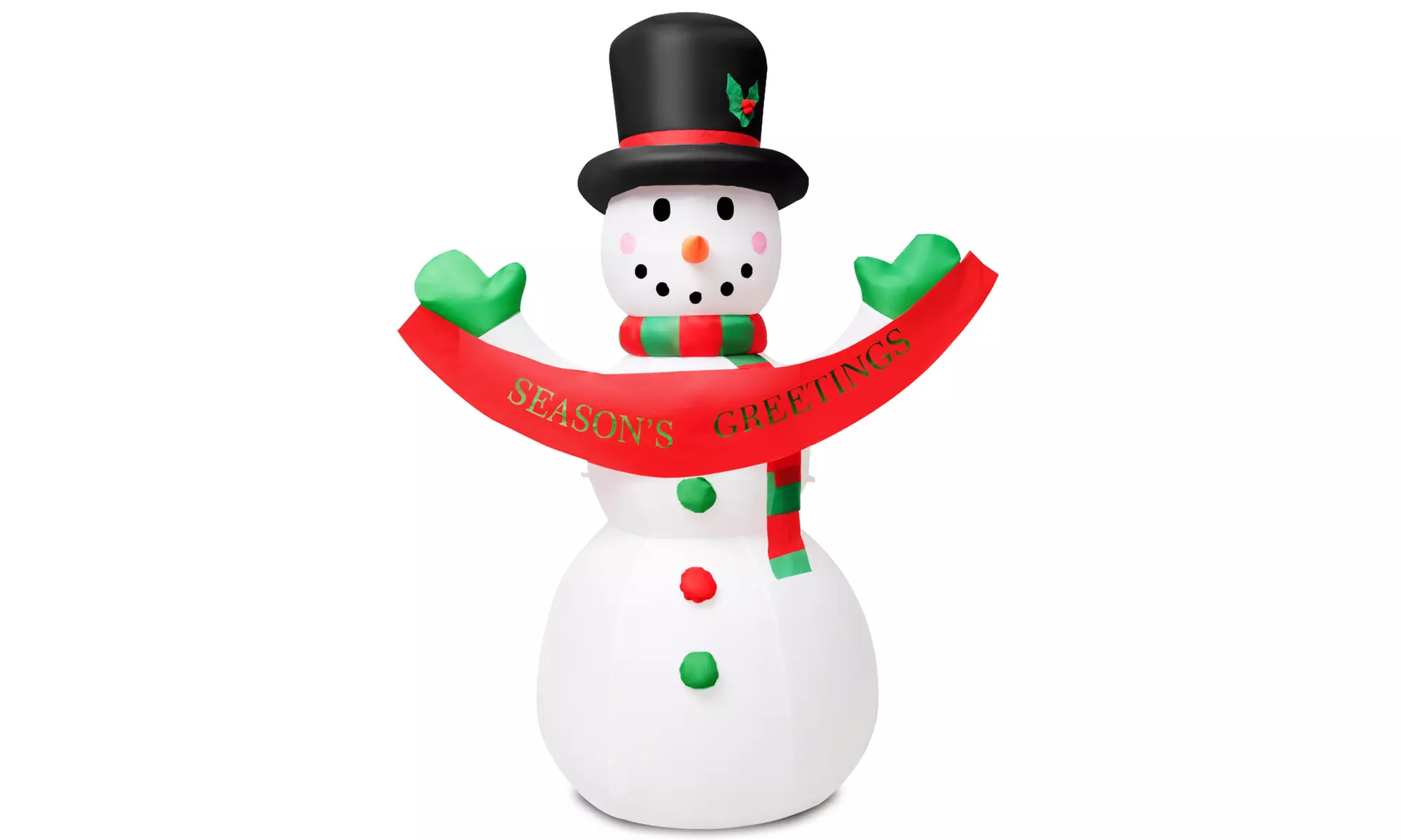 Costway Inflatable 6FT LED Christmas Snowman Blow-Up Holiday Party Decorations