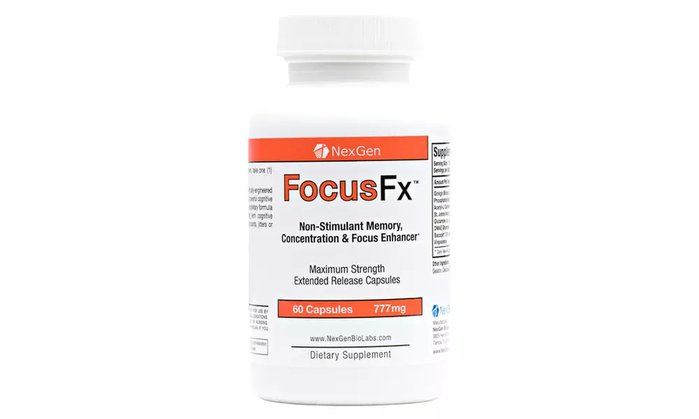 Focus FX Stimulant-Free Brain and Memory Booster Supplement (60-Count) - Primary Image