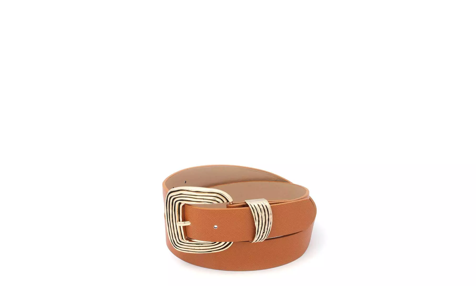 Metal Buckle Pu Leather Belt - Primary Image