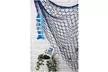 Nautical Fish Netting Cotton Sea Beach Fishing Net Home Decor Blue 79" x 60" - Second Medium