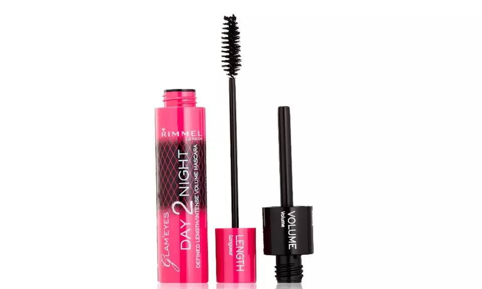 Rimmel London Glam eyes Day 2 in 1 Night Mascara Black - Primary Image