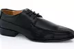 Men's Black Basic Dress Shoes (Size 9.5) - Second Medium
