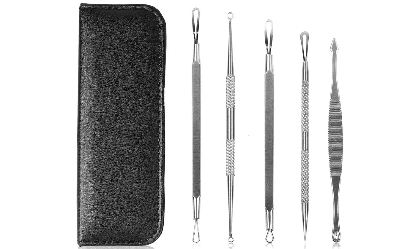 iMounTEK 6-Piece Blackhead & Blemish Remover Kit with Stainless Steel Extractors