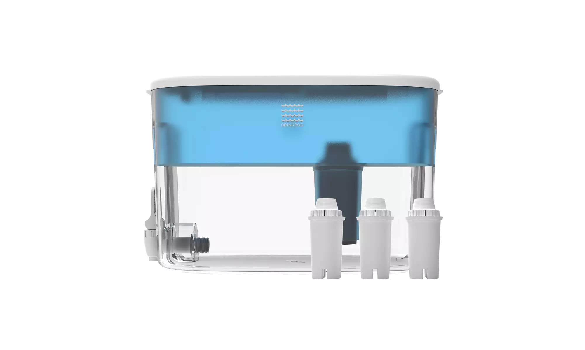 Water Dispenser Alkaline Infused. 2.4 Gallons. Includes 3 Alkaline Water Filters - Primary Image