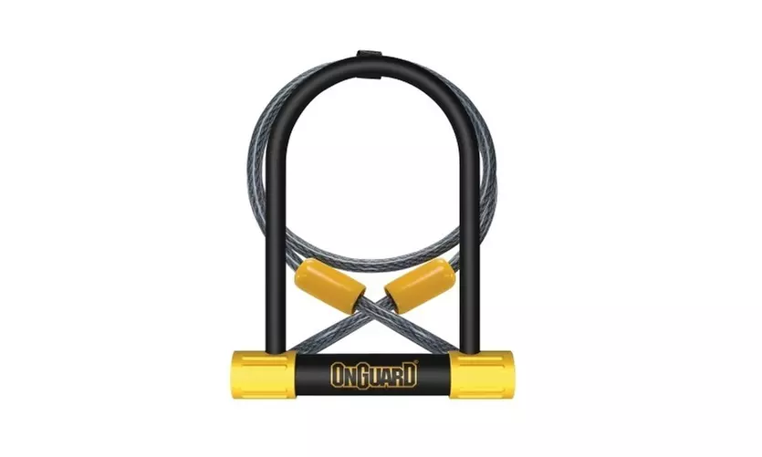 OnGuard Bulldog DT Bike U-Lock with 4-Foot Cinch Loop Cable (2-Pack) - Second Medium
