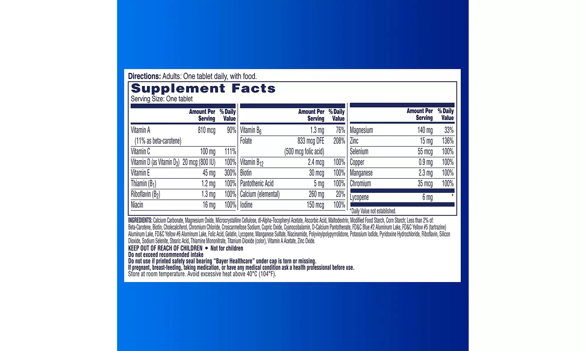 One A Day Men's Pre-Conception Health Multivitamin to Support Healthy Sperm - Second Medium
