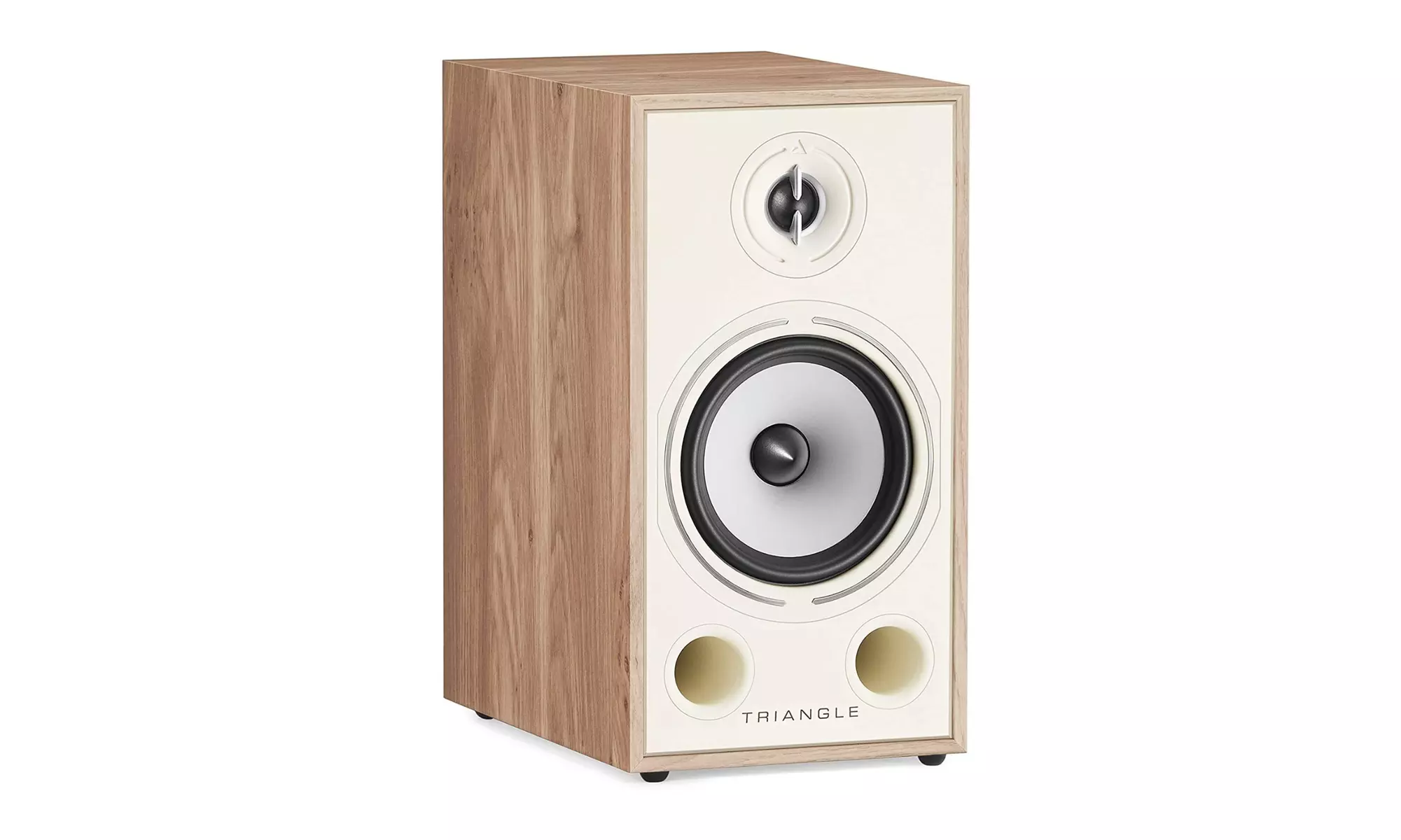 Triangle Borea BR03 Hi-Fi Bookshelf Speakers (Light Oak, Pair) w/ Speaker Stands - Second Medium