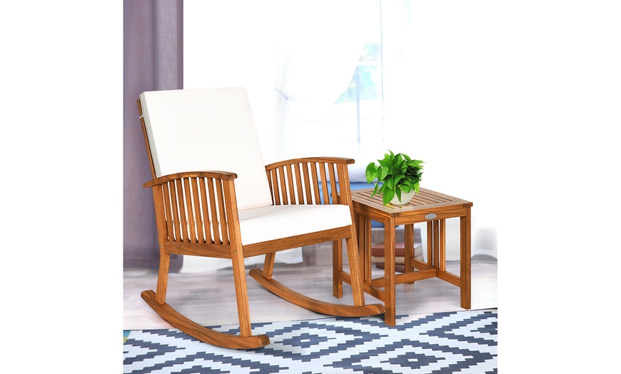 Up To 58% Off On Costway 2PCS Acacia Wood Pati... | Groupon Goods