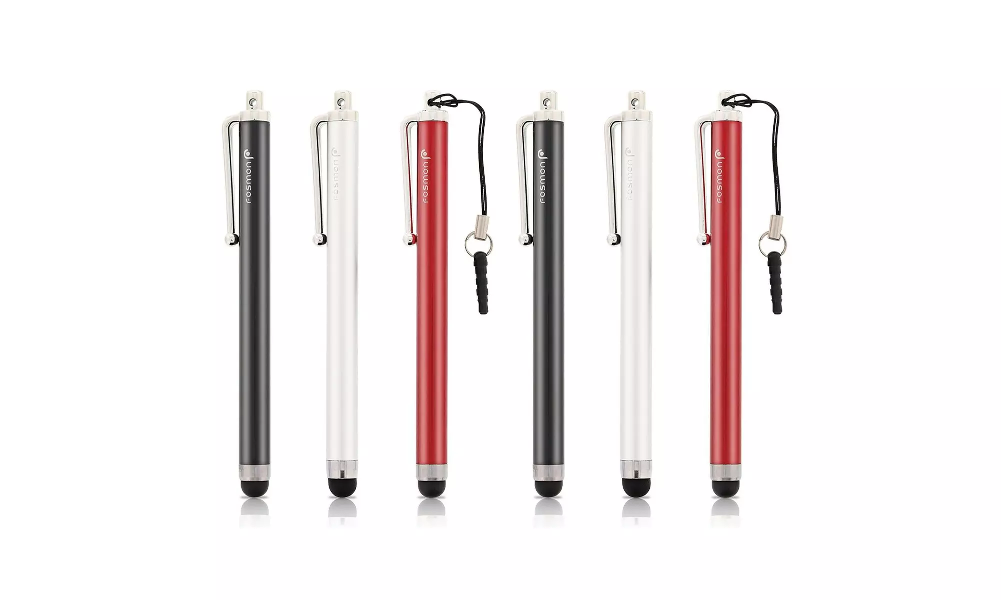 6x Multi-Color Universal Stylus Touch Screen Pen for Tablet Phone iPod-iPad PC - Primary Image