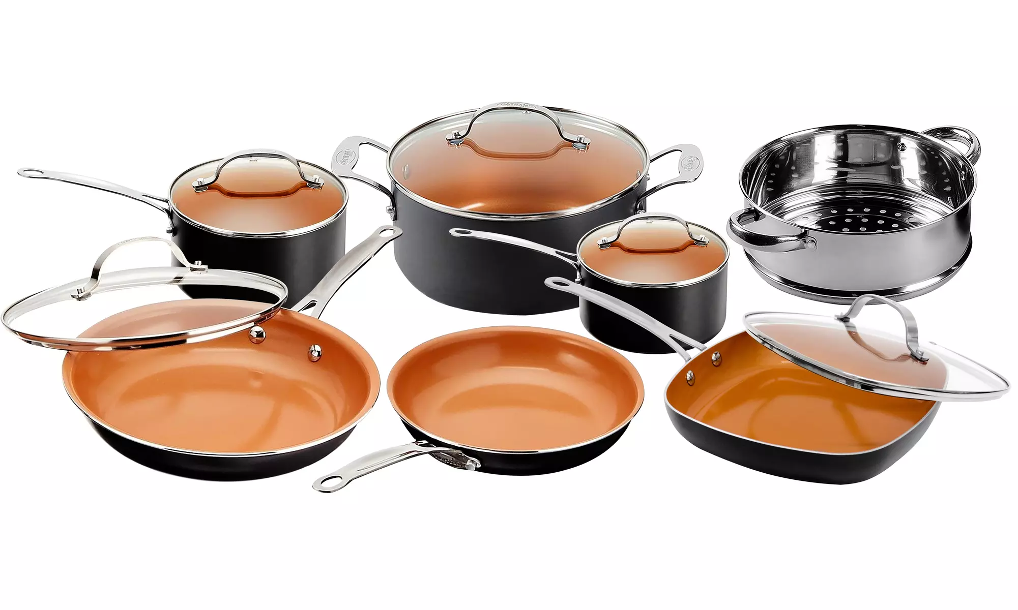 Gotham Steel 12-Piece Ti-Ceramic Nonstick Cookware Set - Primary Image