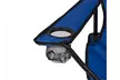 Portable outdoor two-seater folding chair with removable umbrella blue - Second Medium