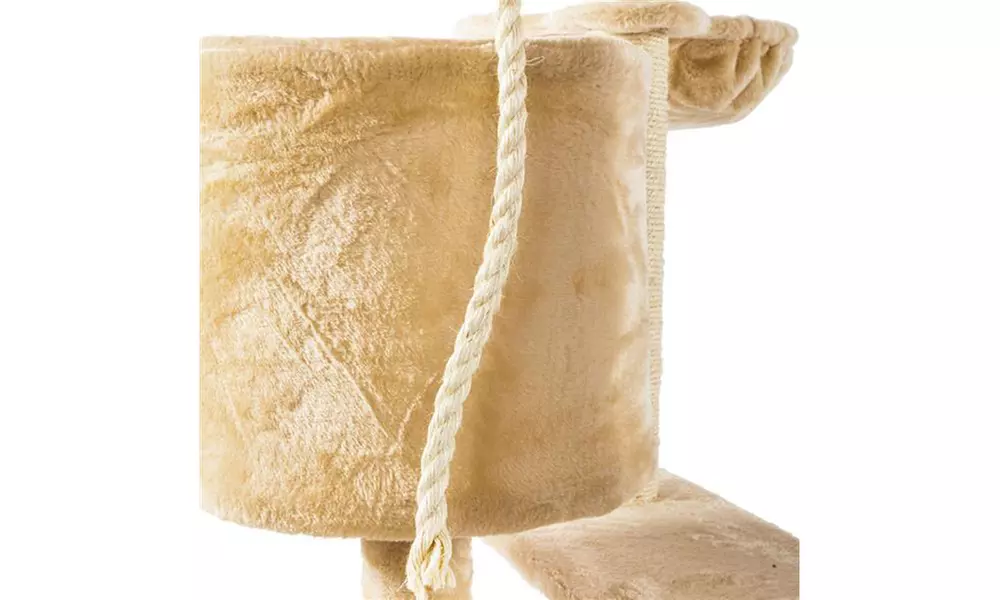 80" Plush Cat Tower with Sisal Rope