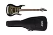 Indio Helix Flamed Maple Electric Guitar with Gig Bag Charcoal Burst - Second Medium