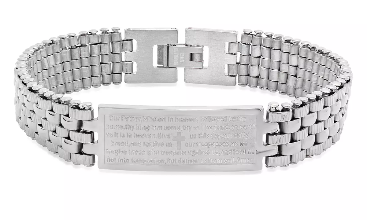 Mens Prayer Bracelets in English or Spanish DS