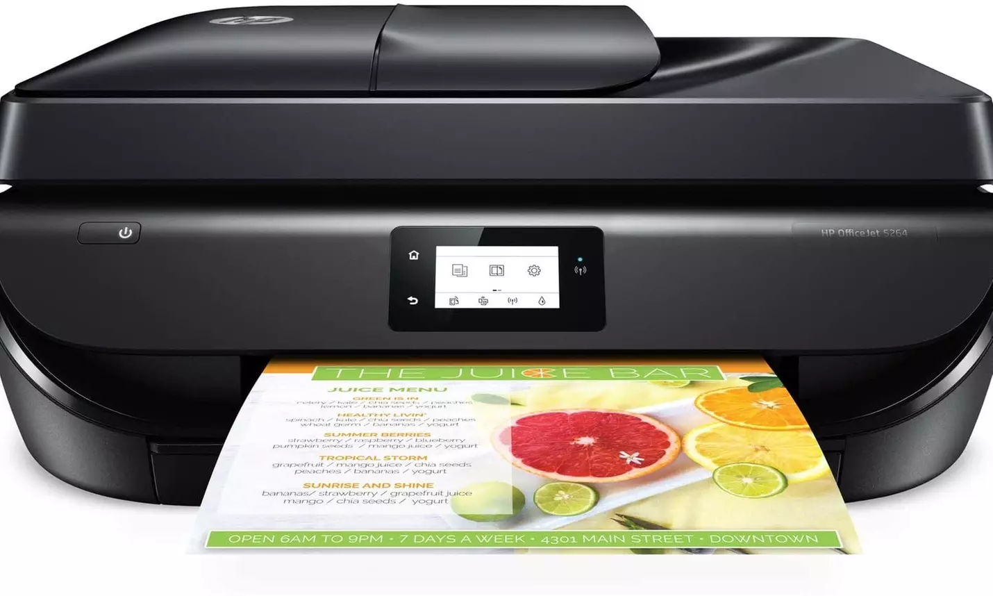 HP 5264 OfficeJet All-in-One Printer (Renewed)- Black - Primary Image