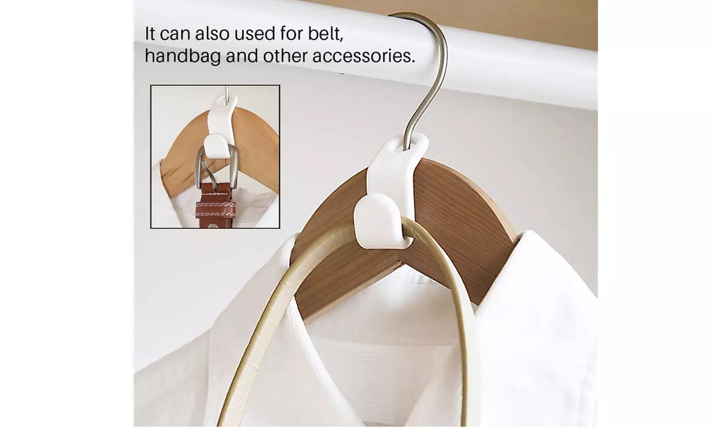 50PCS Cascading Clothes Hanger Connector Space Saving for Coat Clothes Garment