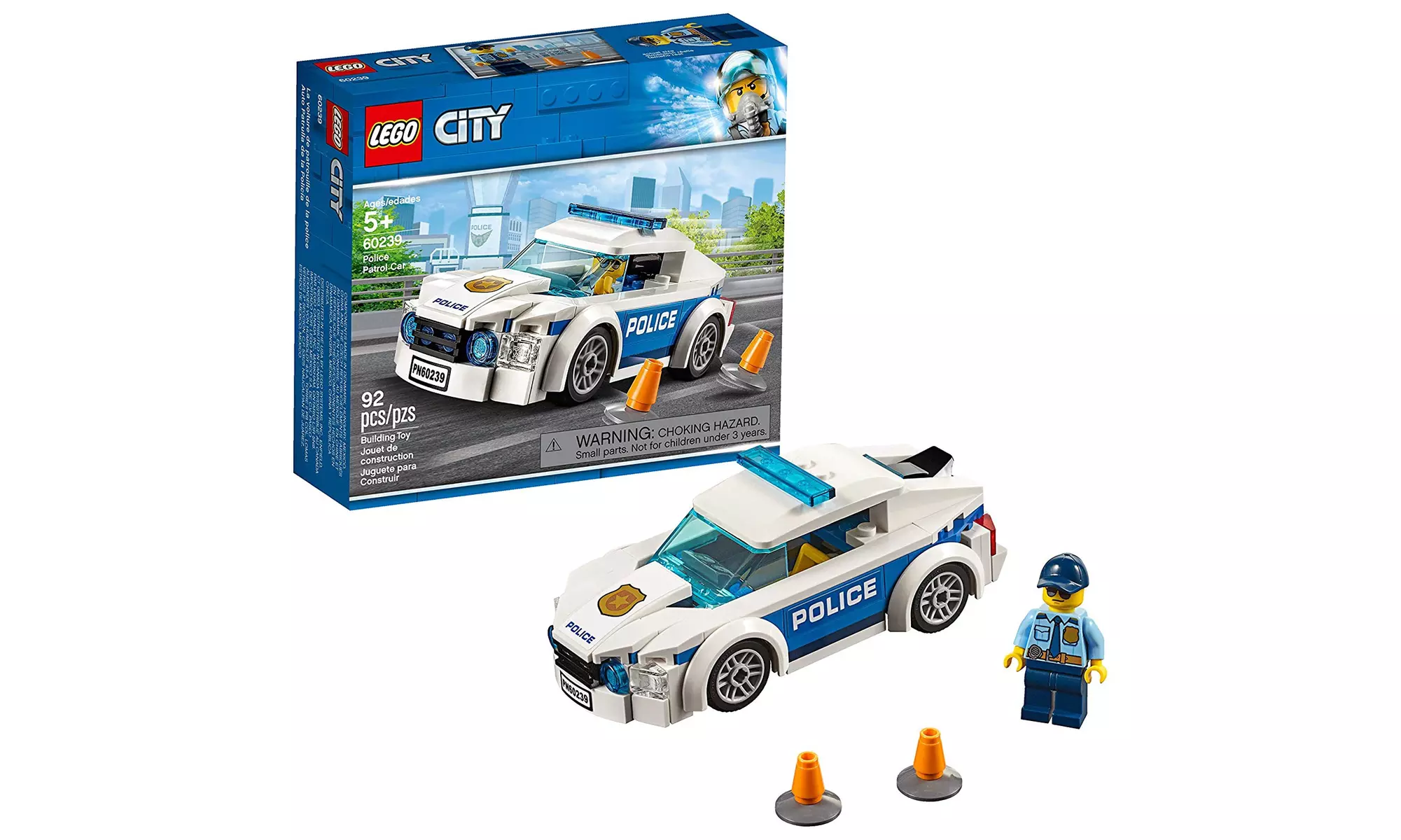 LEGO City Police Patrol Car 60239 Building Kit , New 2019 (92 Piece) - Primary Image