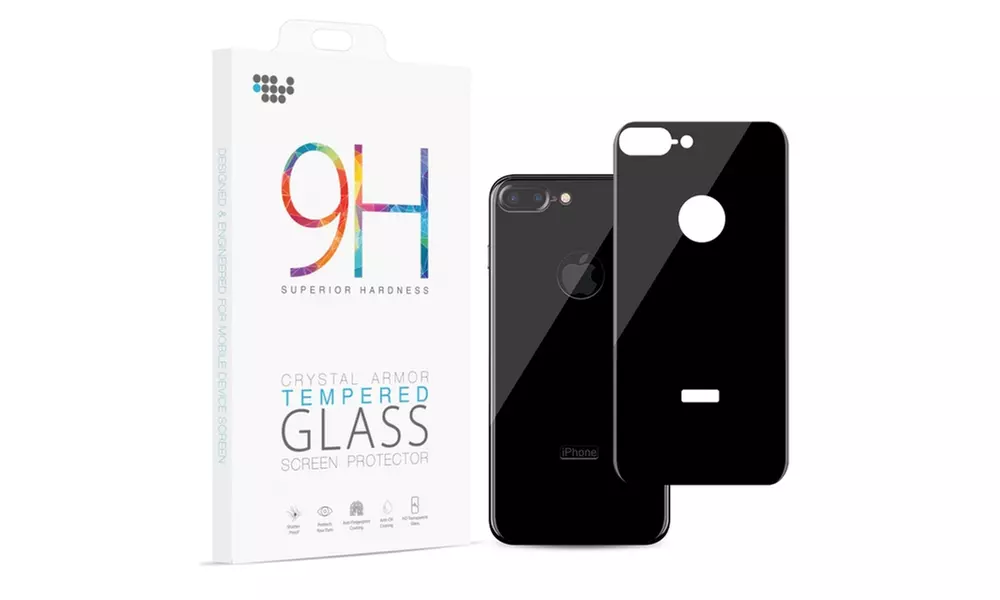 Iphone 8 Plus Back Cover Tempered Glass Rare Plate Protector - Primary Image