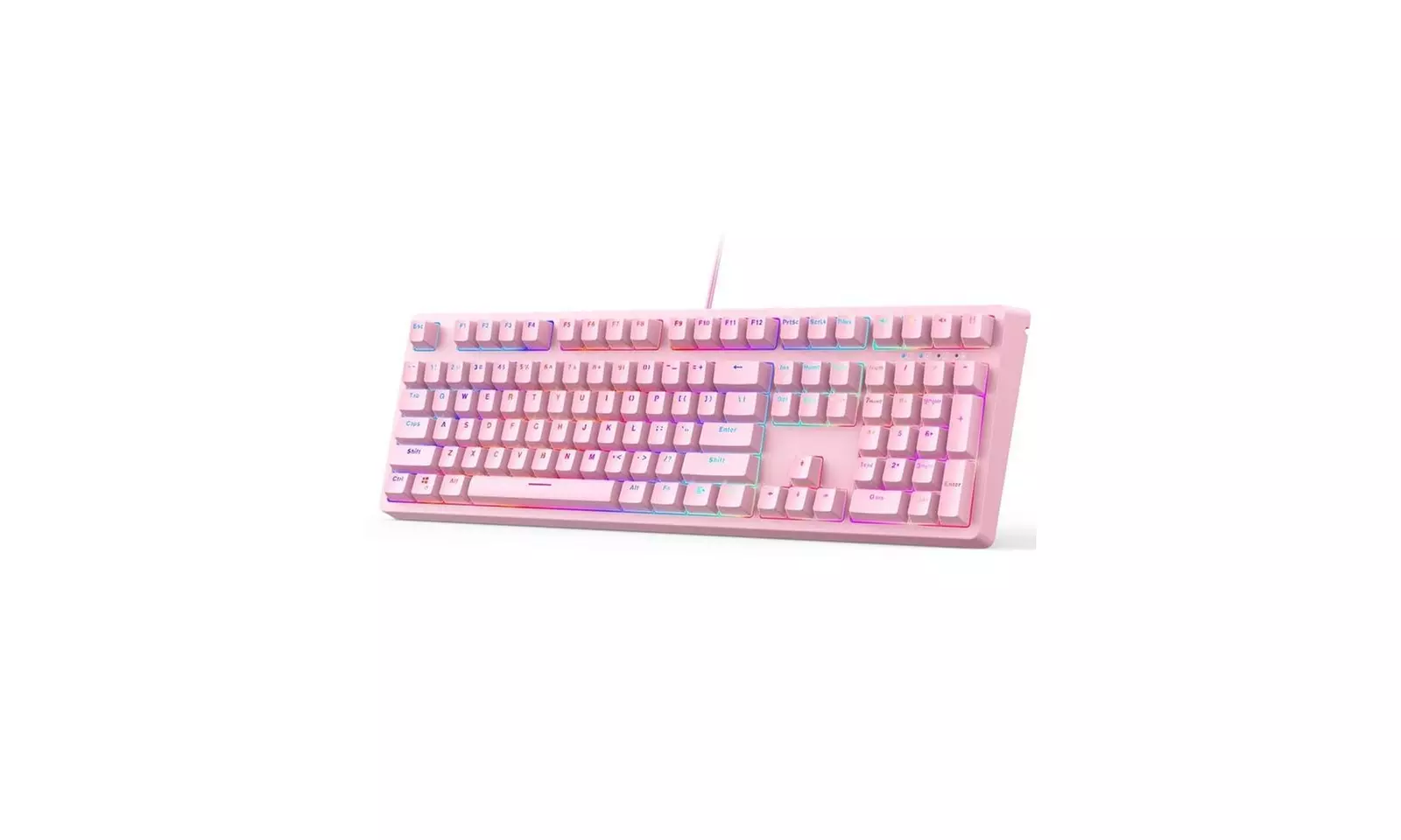 AUKEY Mechanical Gaming Keyboard - Pink - Primary Image