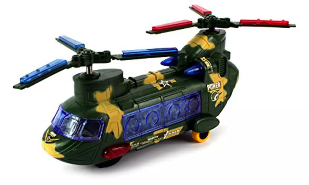 Military Army Chinook Bump 'N Go Toy Helicopter - Primary Image