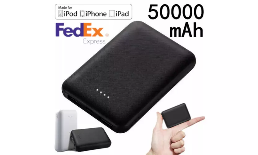 Mini 50000mAh Power Bank Ultra-thin Battery Portable Fast Charger for Cell Phone - Primary Image
