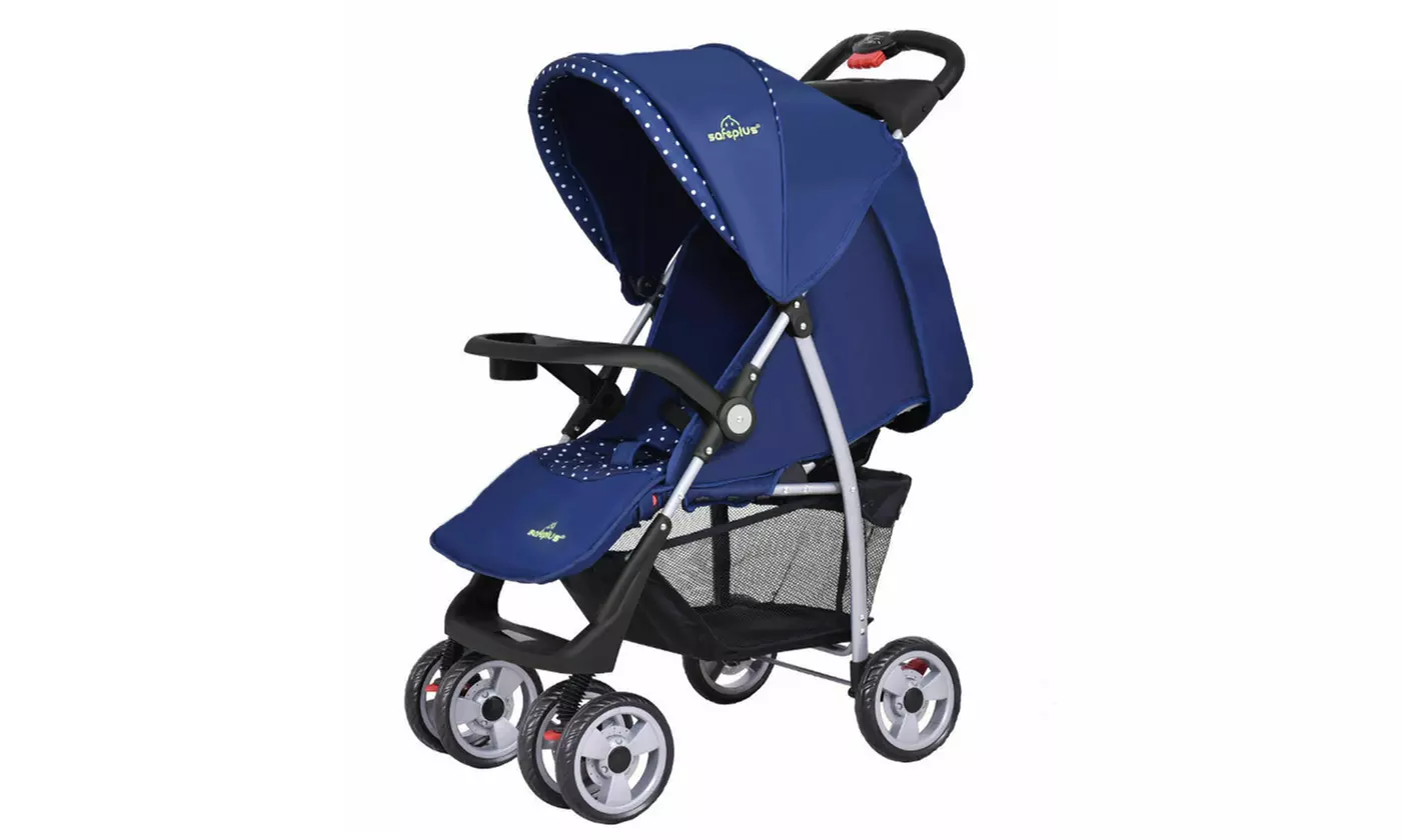 Travel Stroller Foldable Baby Kids Newborn Infant Buggy Pushchair Child Blue - Primary Image