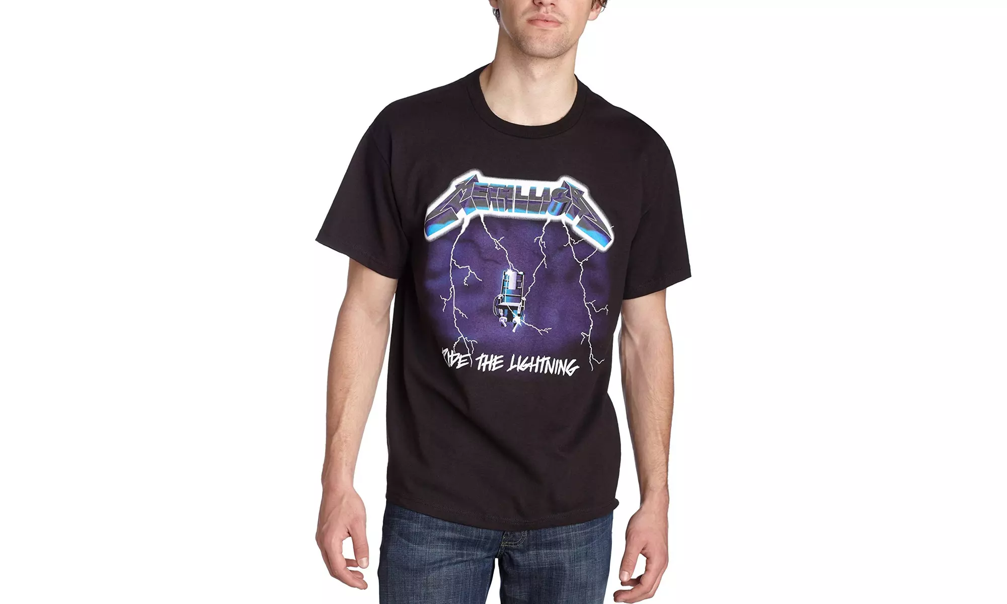 Bravado Men's Metallica- Ride Lightning T-Shirt - Primary Image