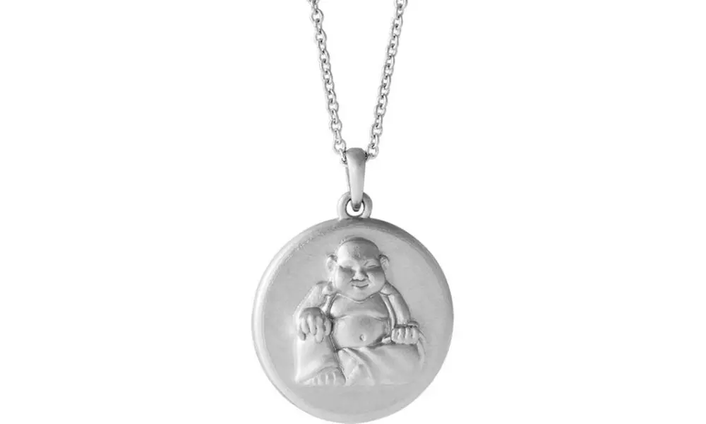 Sterling  Silver  Buddha 16-18 Necklace  - Primary Image