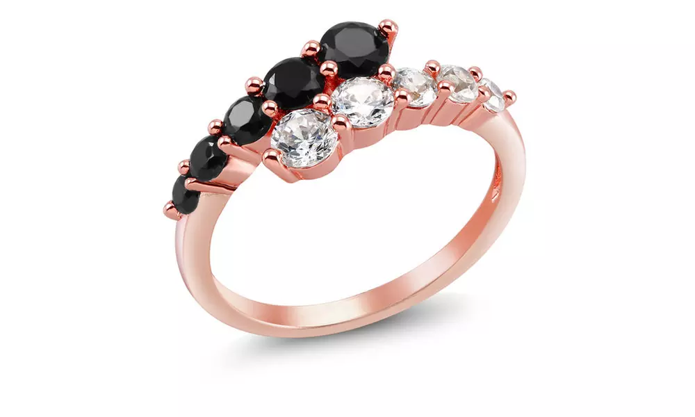 Cubic Zirconia Rose Gold Fancy Rings - Second Medium