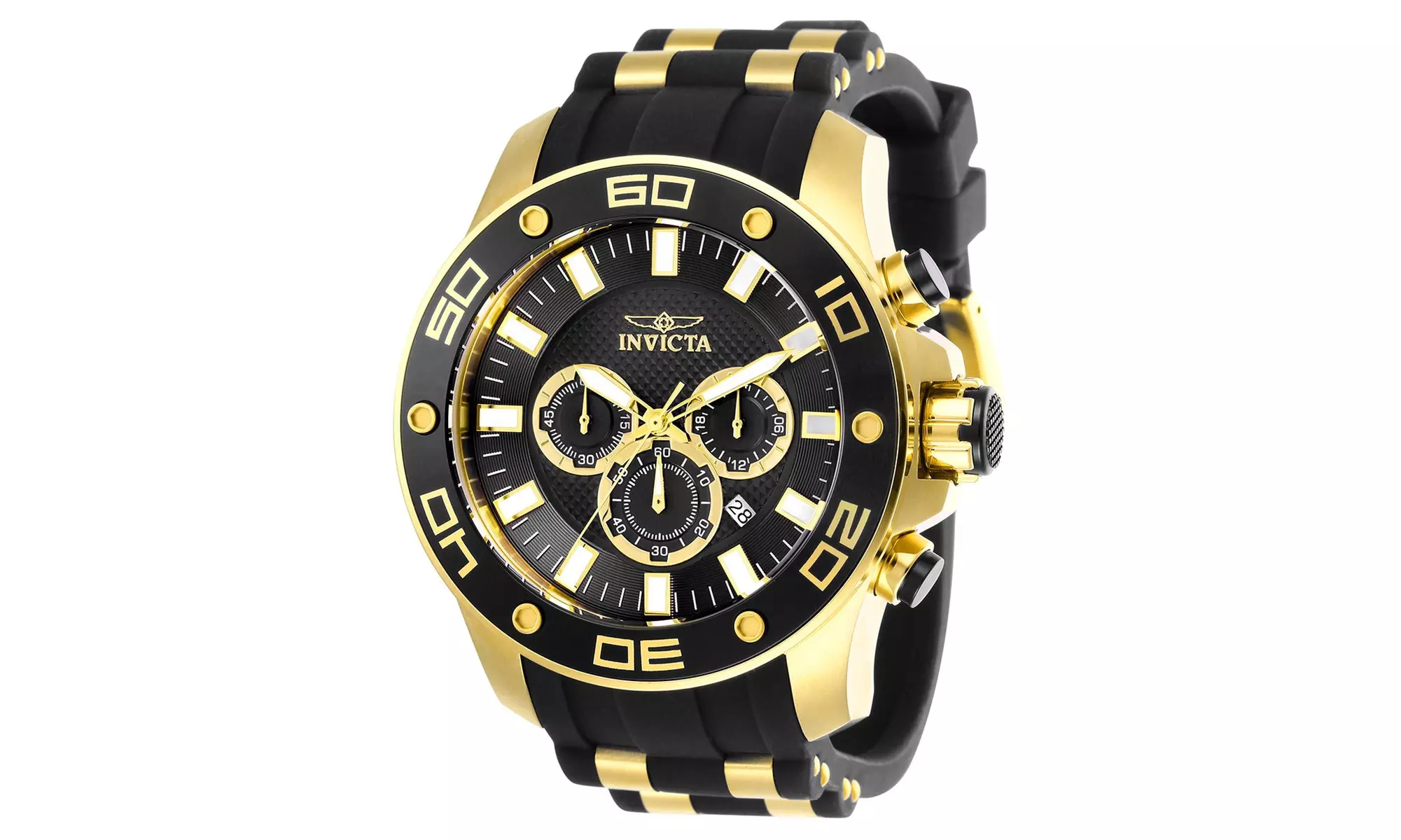 Invicta Men's 26086 Pro Diver Quartz Chronograph Black Dial Watch - Second Medium