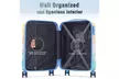 2 Piece Set 20" Carry-on Luggage Glossy Hardshell Suitcases with Expandable bag - Second Medium