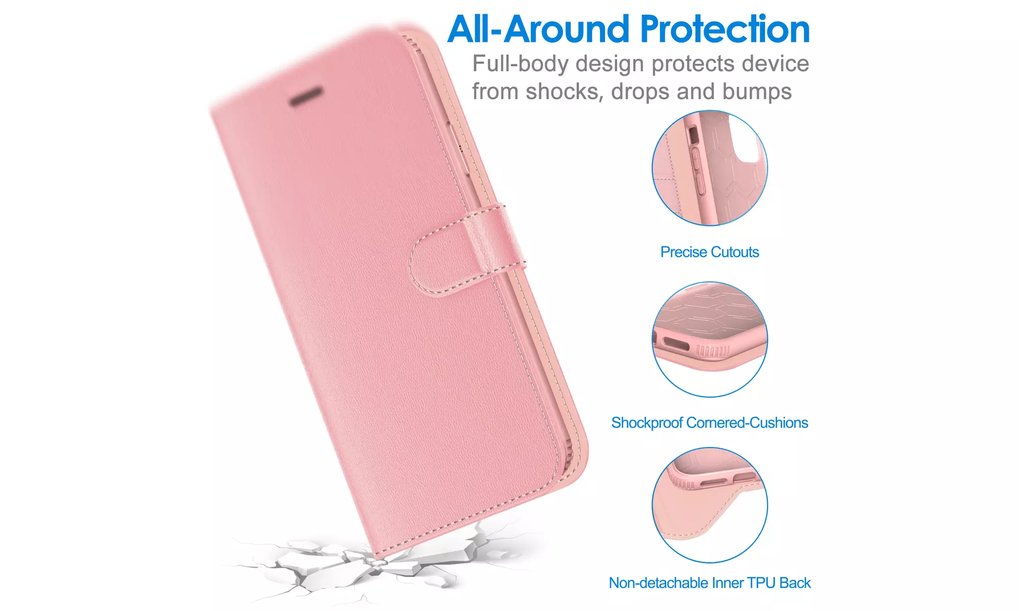 Wallet Case for iPhone 11with Card Holder and Stand