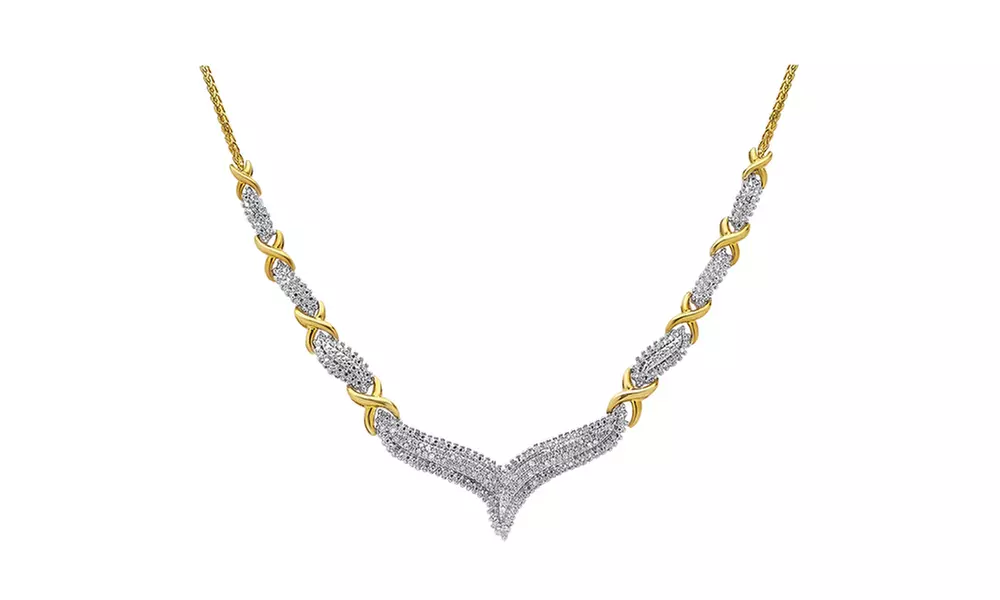 1/2 Cttw Diamond Nacklace in Sterling Silver by Brilliant Diamond