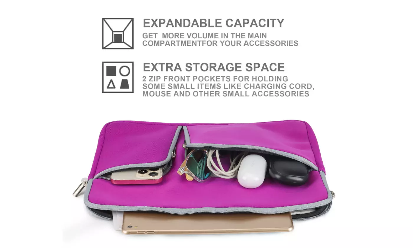 Notebook Laptop Sleeve Case with Accessories Organizer Dell Lenovo HP