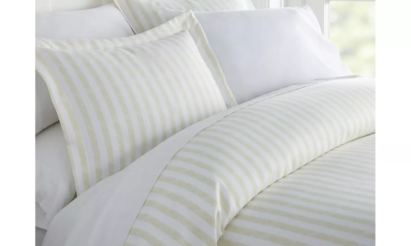 Merit Linens Premium Ultra Soft 3 Piece Patterned Duvet Cover Set