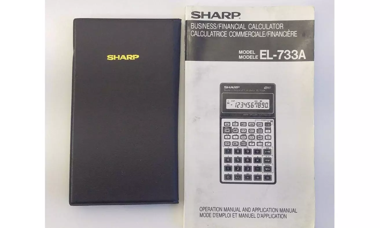 New; Sharp EL-733A Business & Financial Calculator - Second Medium