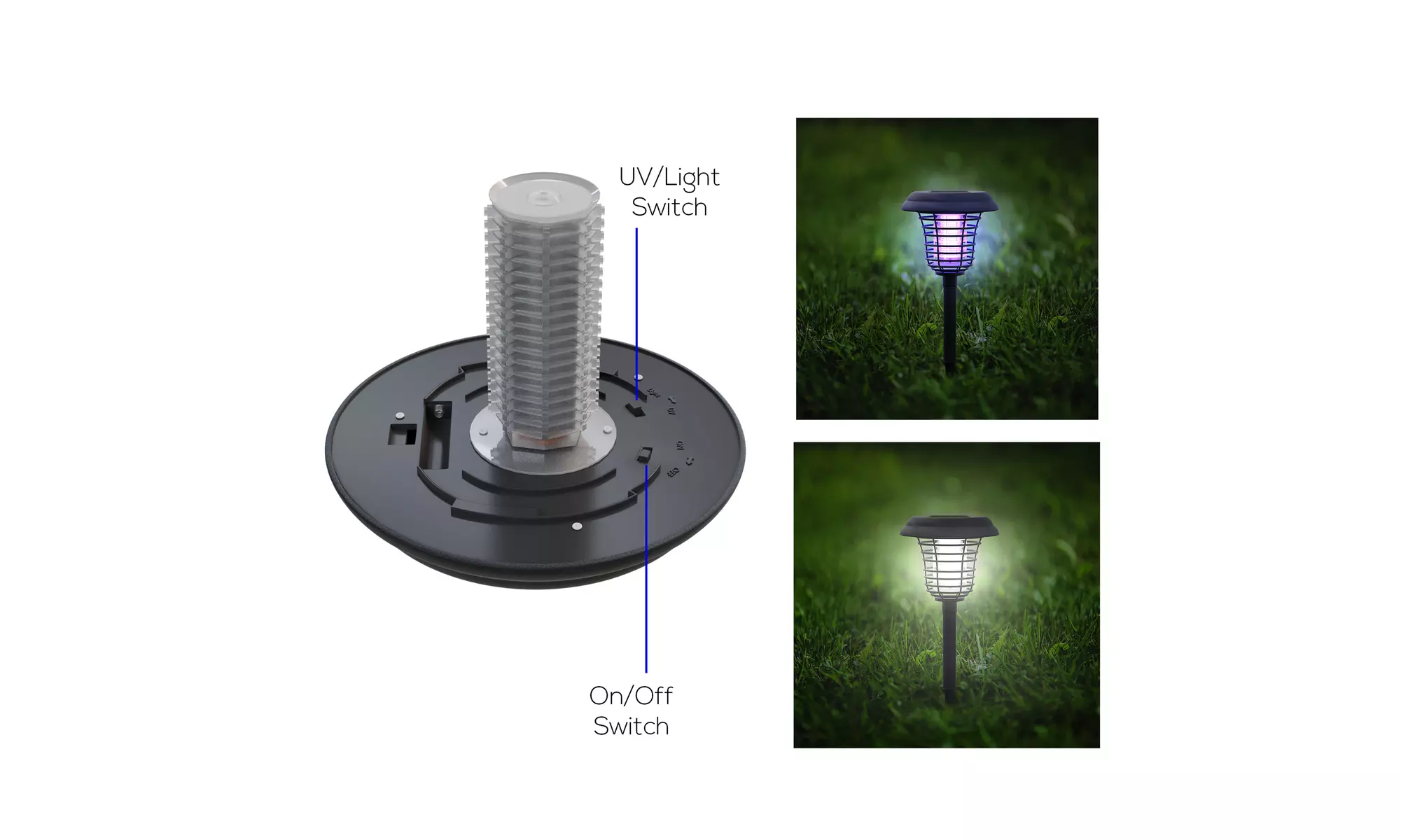 Pure Garden Solar Bug Zapper LED and UV Light - Second Medium