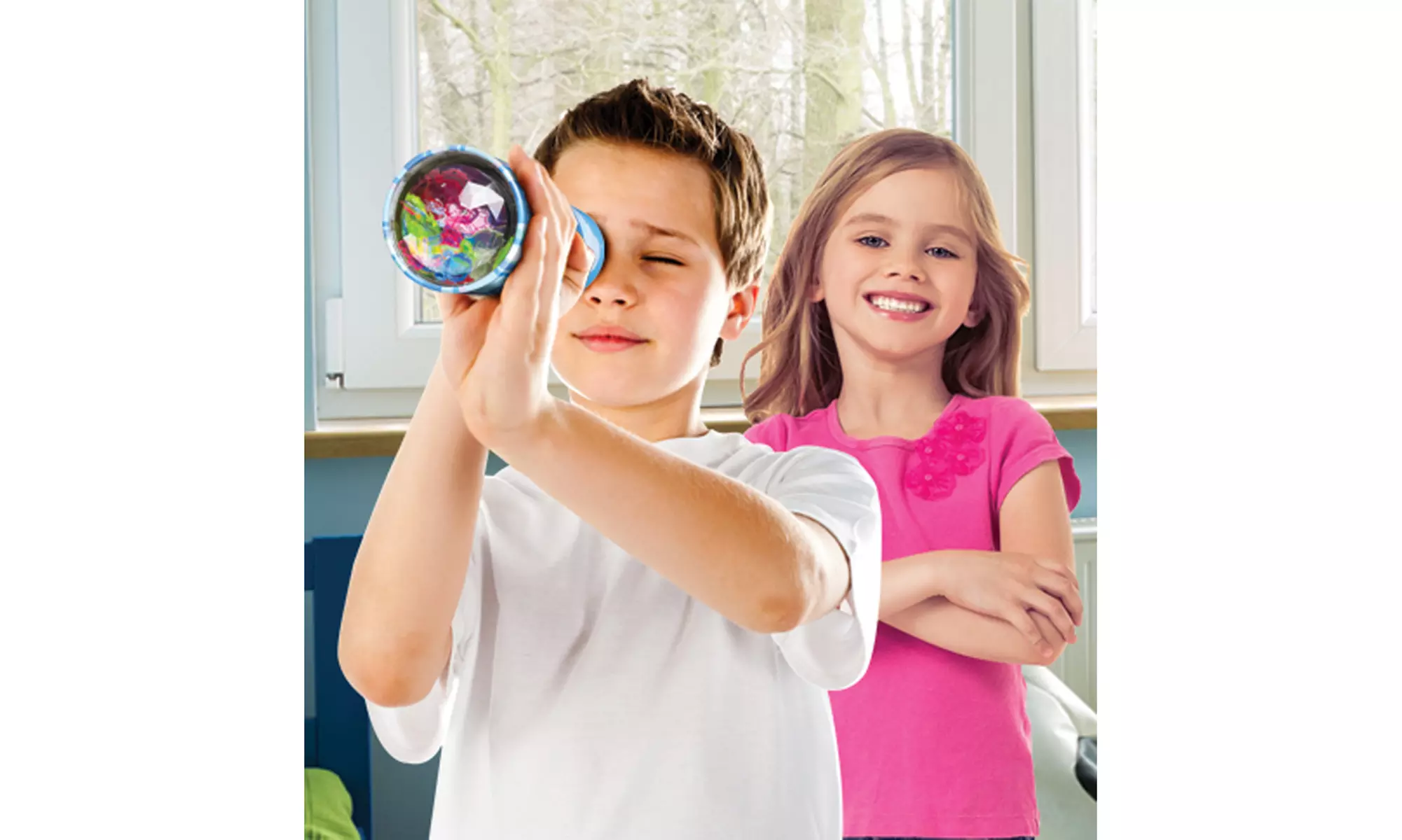 Classic Kaleidoscope Kids Toy Tin Prism Lens Colors Vary - Second Medium