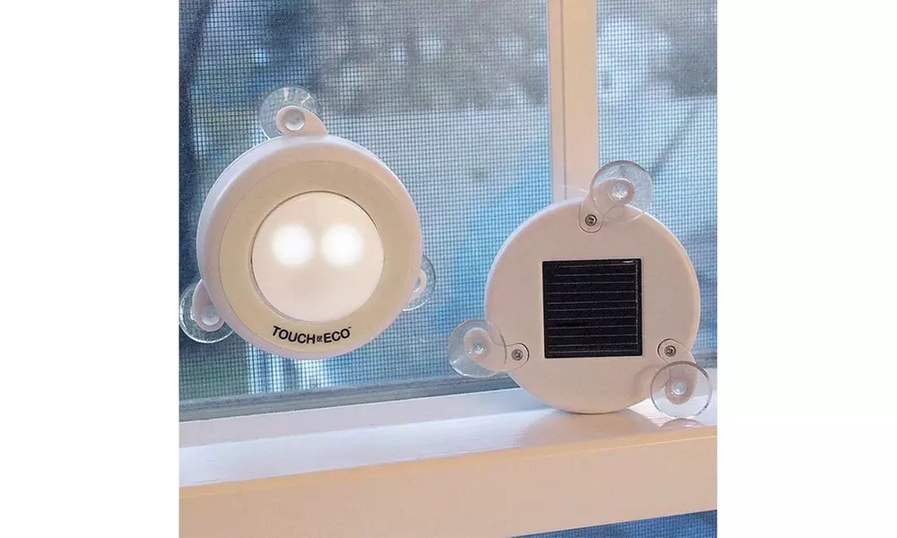 Solar Window LED Night Light (Pack of 2), White - Primary Image