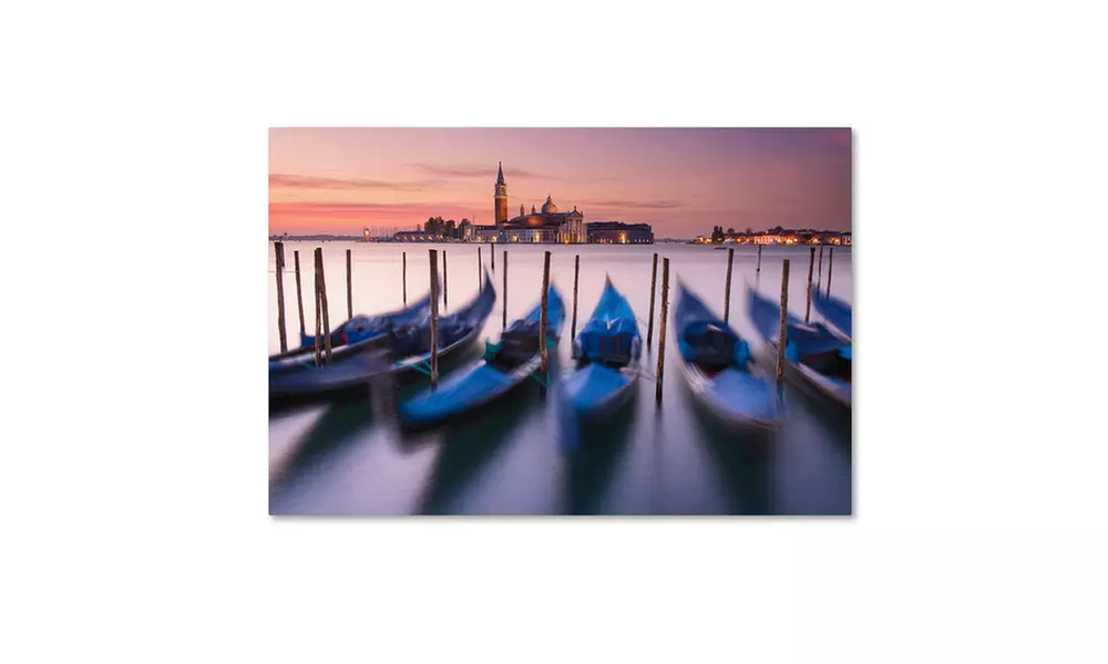 Michael Blanchette Photography 'Blue Gondolas' Canvas Art - Primary Image