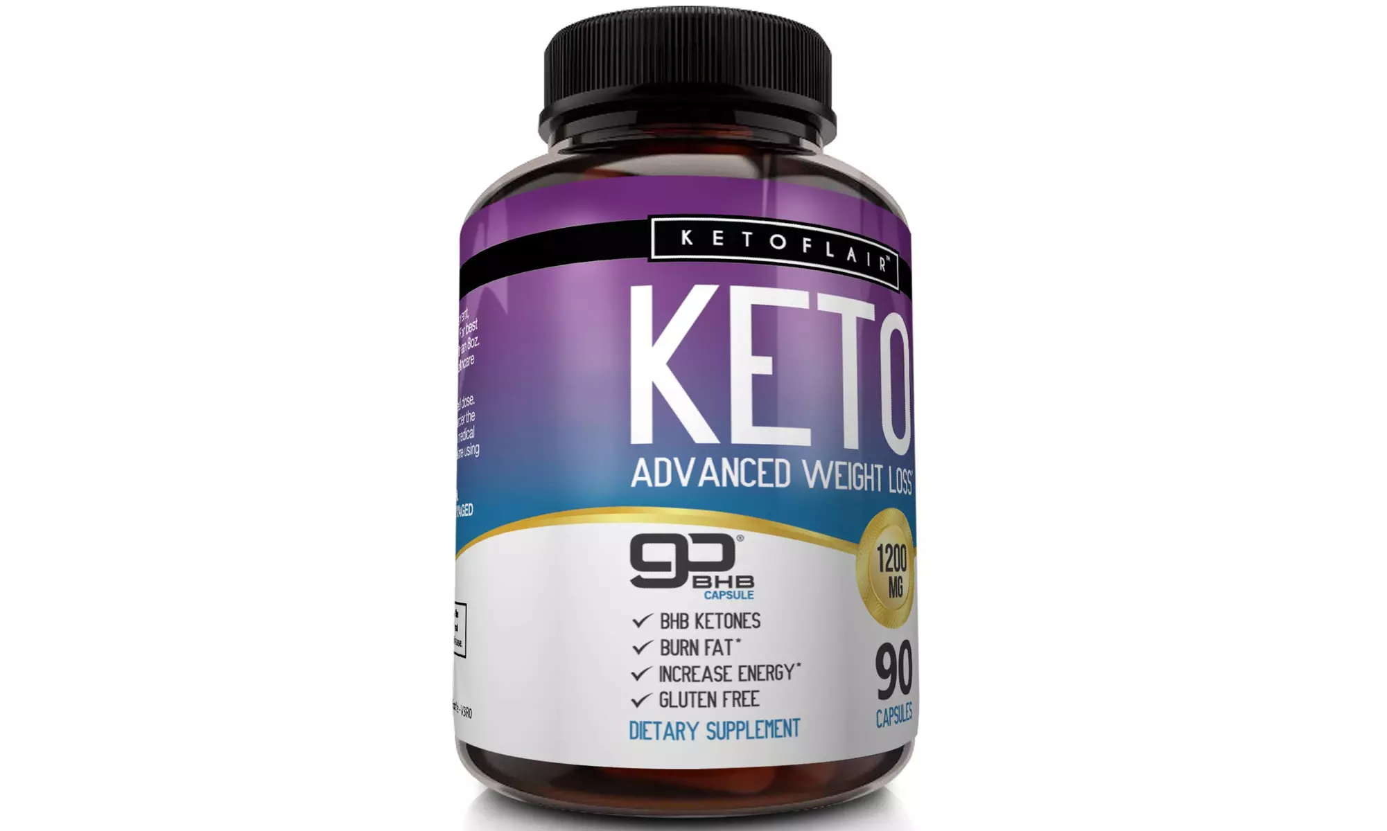 Best Keto Diet Pills 1200mg, 90 Capsules Advanced Weight Loss Ketosis Supplement - Second Medium
