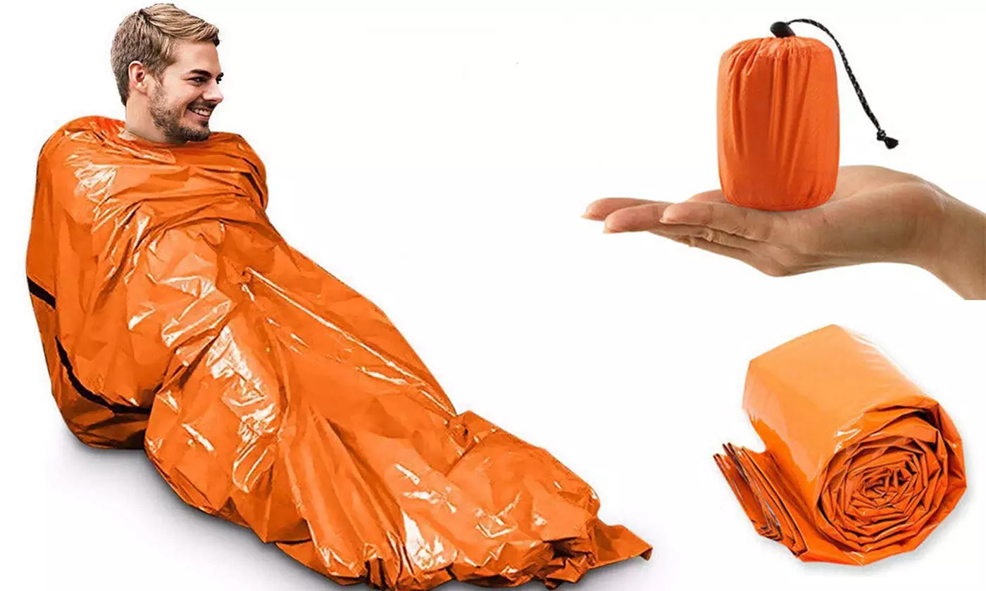 PE Emergency Sleeping Bag Thermal Waterproof Outdoor Survival Camping Bag