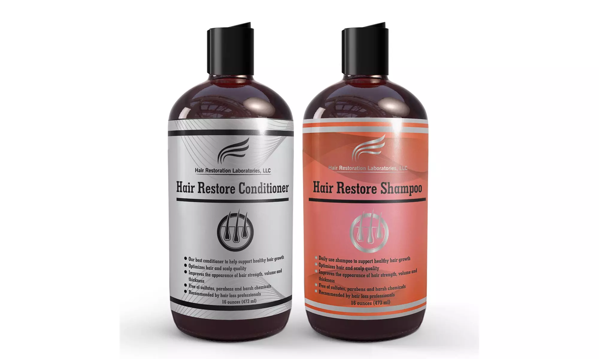 Hair Restoration Laboratories' Hair Restore Hair Loss Shampoo & Conditioner Set - Primary Image