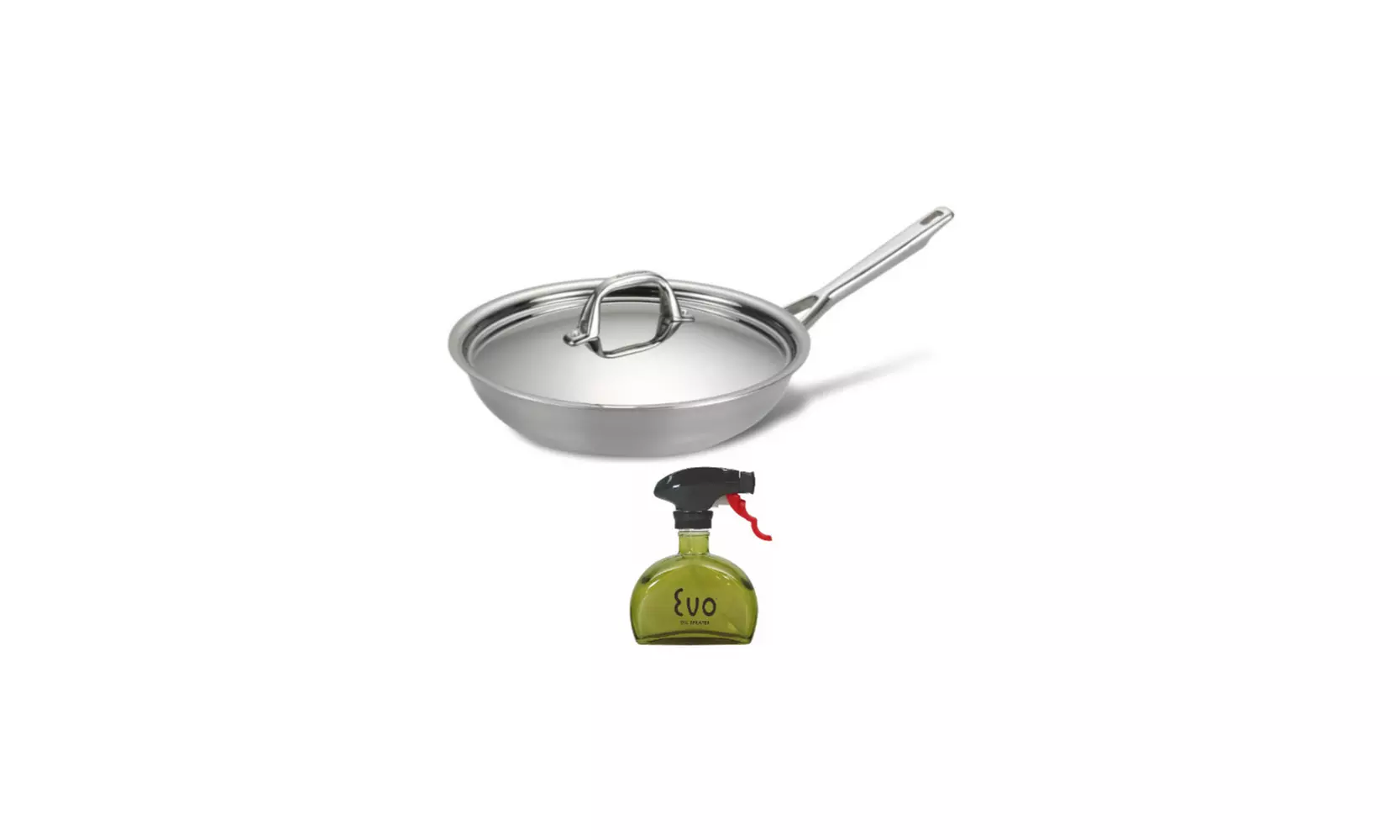 Anolon 30830 12.75-Inch Frying Pan Bundle with Lid with Oil Sprayer Bottle (6oz) - Primary Image