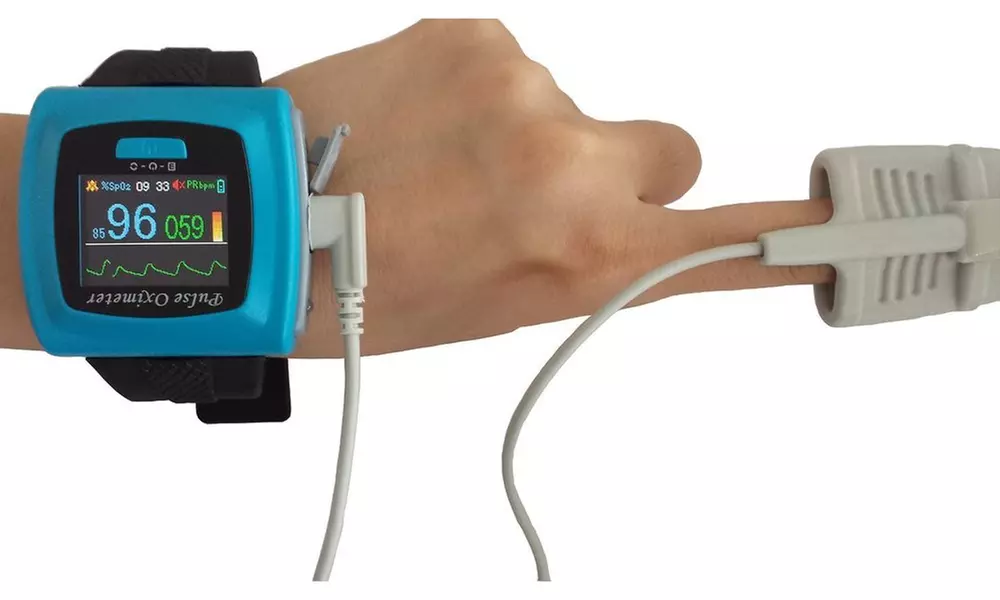 Contec CMS50F Wrist-Worn Pulse Oximeter with Software and Download Cable - Primary Image