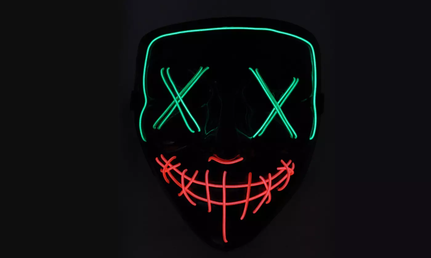 Halloween LED Purge Mask Light Up Funny Masks