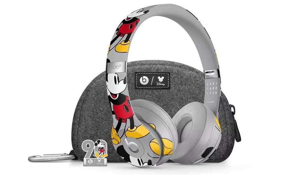 Beats Solo3 Wireless Headphones - Mickey's 90th Anniversary Edition (Gray) - Primary Image