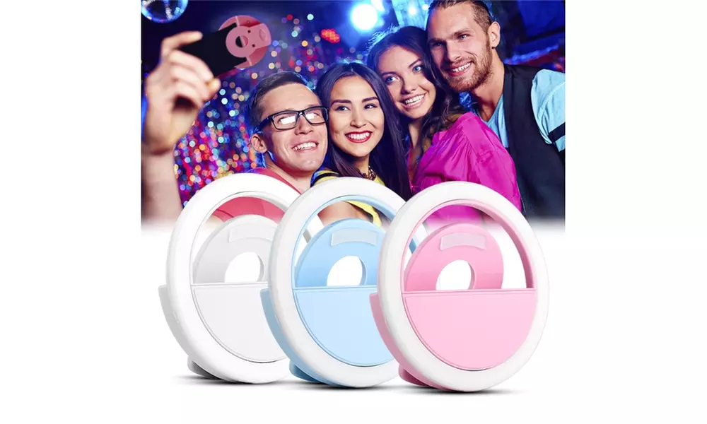 The Ring Light Selfie LED Camera Light for Iphone, Ipad, Galaxy - Primary Image
